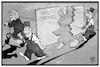 Cartoon: Katastrophe Trump (small) by Kostas Koufogiorgos tagged karikatur koufogiorgos cartoon illustration trump katastrophe weltfrieden welthandel usa präsident scherben zerstörung