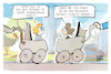 Cartoon: Kindergrundsicherung (small) by Kostas Koufogiorgos tagged karikatur,koufogiorgos,kindergrundsicherung,bürokratie,kinderwagen