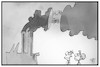 Cartoon: Klimastreik (small) by Kostas Koufogiorgos tagged karikatur,koufogiorgos,illustration,cartoon,klima,klimastreik,fabrik,industrie,abgas,umweltschutz
