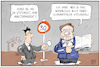 Cartoon: Krisenmanager Laschet (small) by Kostas Koufogiorgos tagged karikatur,koufogiorgos,illustration,laschet,hochwasser,medien,journalist,baerbock