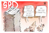 Cartoon: Kritik an der SPD (small) by Kostas Koufogiorgos tagged karikatur,koufogiorgos,spd,scholz,kritik,stimmzettel