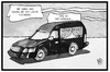 Cartoon: Leichenwagen-Fund (small) by Kostas Koufogiorgos tagged karikatur,koufogiorgos,illustration,cartoon,leichenwagen,griechenland,auto,fund,wirtschaft,schulden,krise,europa