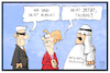 Cartoon: Leitkultur-Debatte (small) by Kostas Koufogiorgos tagged karikatur,koufogiorgos,illustration,cartoon,leitkultur,maiziere,merkel,saudi,arabien,scheich,burka,debatte,integration