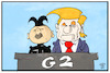 Cartoon: Lieber G2 als G7 (small) by Kostas Koufogiorgos tagged karikatur koufogiorgos illustration cartoon g2 g7 singapur kim jong un trump usa nordkorea treffen diplomatie
