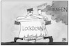 Cartoon: Lockdown-Lockerungen (small) by Kostas Koufogiorgos tagged karikatur,koufogiorgos,illustration,cartoon,pandemie,corona,lockerung,beschränkung,dampf,kochtopf,explosiv