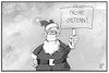 Cartoon: Lockdownverlängerung (small) by Kostas Koufogiorgos tagged karikatur,koufogiorgos,illustration,cartoon,lockdown,weihnachten,ostern,verlängerung,pandemie,weihnachtsmann