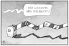 Cartoon: Lockdownverlängerung (small) by Kostas Koufogiorgos tagged karikatur,koufogiorgos,illustration,cartoon,lockdown,verlängerung,schranke,ausgangssperre,pandemie,corona