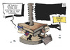 Cartoon: Mainzer unter Druck (small) by Kostas Koufogiorgos tagged bahn,reise,mainz,hauptbahnhof,druck,presse,personal,eisenbahner,karikatur,koufogiorgos