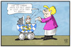 Cartoon: Merkel und die CSU (small) by Kostas Koufogiorgos tagged karikatur,koufogiorgos,illustration,cartoon,kind,karriere,merkel,csu,beruf,partei,politik,union,mutti,kanzlerin