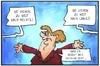 Cartoon: Merkels  Kurs (small) by Kostas Koufogiorgos tagged karikatur,koufogiorgos,illustration,cartoon,merkel,rechts,links,kurs,cdu,bewegung,partei,politik