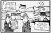 Cartoon: MH17 (small) by Kostas Koufogiorgos tagged karikatur,koufogiorgos,illustration,cartoon,mh17,absturz,bundeswehr,russland,ukraine,flugzeug,rakete,abschuss,militär,krieg,konflikt,rüstung