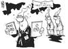 Cartoon: Mini iPad (small) by Kostas Koufogiorgos tagged ipad,apple,mini,tablet,sucht,michel,wirtschaft,computer,karikatur,kostas,koufogiorgos