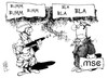 Cartoon: Münchner Sicherheitskonferenz (small) by Kostas Koufogiorgos tagged umfrage,bundestag,merkel,steinbrück,spd,cdu,sonntagsfrage,karikatur,kostas,koufogiorgos