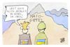 Cartoon: NATO-Gipfel (small) by Kostas Koufogiorgos tagged karikatur,koufogiorgos,nato,schweden,ukraine,berg,nebel