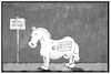 Cartoon: Niedersachsen-Wahl (small) by Kostas Koufogiorgos tagged karikatur,koufogiorgos,illustration,cartoon,niedersachsen,wahl,pferd,neustart,restart,sachsenross,demokratie