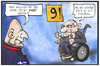 Cartoon: Nine! (small) by Kostas Koufogiorgos tagged karikatur,koufogiorgos,illustration,cartoon,varoufakis,schaeuble,nine,nein,konflikt,griechenland,deutschland,finanzminister,politik