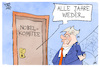 Cartoon: Nobelkomitee (small) by Kostas Koufogiorgos tagged karikatur,koufogiorgos,nobelpreis,trump,warten,komitee