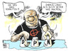 Cartoon: NPD-Verbot (small) by Kostas Koufogiorgos tagged npd,neonazi,skinhead,partei,neu,hütchenspiel,verbot,innenminister,rechtsradikalismus,rechtsextremismus,terrorismus,karikatur,kostas,koufogiorgos