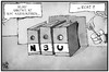 Cartoon: NSU-Abschlussbericht (small) by Kostas Koufogiorgos tagged karikatur,koufogiorgos,illustration,cartoon,nsu,akten,untersuchungsausschuss,sabotage,terrorismus,terrorzelle,neonazi,rechtsextremismus,politik