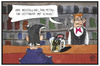 Cartoon: Oettinger mit Schuss (small) by Kostas Koufogiorgos tagged karikatur,koufogiorgos,illustration,cartoon,oettinger,bier,petry,schuss,pistole,schießen,afd,bar,barkeeper,kellner,gast