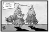 Cartoon: Oh Tannenbaum (small) by Kostas Koufogiorgos tagged karikatur,koufogiorgos,illustration,cartoon,tannenbaum,weihnachtsbaum,lametta,mensch,weihnachten,schmuck,dekoration,loriot