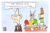 Cartoon: Ostern mit der Ampel (small) by Kostas Koufogiorgos tagged karikatur,koufogiorgos,ampel,ostern,deko,ostereier