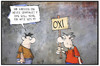 Cartoon: OXI (small) by Kostas Koufogiorgos tagged karikatur,koufogiorgos,illustration,cartoon,griechenland,oxi,referendum,protest,demonstration,europa,schuldenkrise,wirtschaft,politik