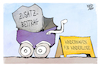 Cartoon: Pflegeversicherung (small) by Kostas Koufogiorgos tagged karikatur,koufogiorgos,kinderlose,eltern,kinderwagen,zusatzveitrag,pflege