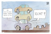 Cartoon: PKW-Dichte (small) by Kostas Koufogiorgos tagged karikatur,koufogiorgos,auto,mobilität,pkw,deutschland,verkehrswende