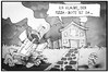 Cartoon: Progress M-27M (small) by Kostas Koufogiorgos tagged karikatur,koufogiorgos,illustration,cartoon,iss,raumtransporter,frachter,progress,absturz,versorgung,lebensmittel,pizza,lieferdienst,trümmer,raumfahrt