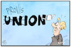 Cartoon: Provisions-Union (small) by Kostas Koufogiorgos tagged karikatur,koufogiorgos,illustration,cartoon,maskenaffaere,union,geld,provision,korruption,politik,maske,corona,pandemie,merkel