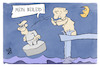 Cartoon: Putin kondoliert (small) by Kostas Koufogiorgos tagged karikatur,koufogiorgos,putin,prigoschin,wagner,mord,beileid,mafia