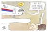 Cartoon: Putin und der Flug MH17 (small) by Kostas Koufogiorgos tagged karikatur,koufogiorgos,mh17,flugzeug,putin,tisch,abschuss