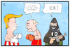Cartoon: Putin und Trump (small) by Kostas Koufogiorgos tagged karikatur koufogiorgos illustration cartoon putin trump terrorist usa russland syrien krieg konflikt gewinner