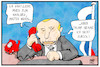 Cartoon: Putin und Trump (small) by Kostas Koufogiorgos tagged karikatur,koufogiorgos,illustration,cartoon,putin,biden,trump,wahlsieg,demokratie,usa,präsident,gratulation