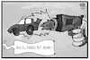 Cartoon: Raser-Urteil (small) by Kostas Koufogiorgos tagged karikatur,koufogiorgos,illustration,cartoon,auto,raser,kudamm,waffe,mord,urteil,fahren,verkehr,tod,opfer,täter