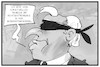 Cartoon: Rechtsextremismus (small) by Kostas Koufogiorgos tagged karikatur,koufogiorgos,illustration,cartoon,seehofer,rechtsextremismus,blind,innenministerium