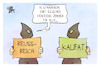 Cartoon: Reich oder Kalifat (small) by Kostas Koufogiorgos tagged karikatur,koufogiorgos,reich,reuss,kalifat,prinz,terrorismus,stammheim,haft