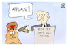 Cartoon: Russland (small) by Kostas Koufogiorgos tagged karikatur,koufogiorgos,putin,bär,rede,waffe,erpressung