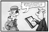 Cartoon: Safer  Internet Day (small) by Kostas Koufogiorgos tagged karikatur,koufogiorgos,illustration,cartoon,agent,spion,internet,safe,spionage,user,nutzer,passwort,geheimnis,verbraucher,medien,kompetenz,tablet,pc,computer