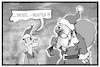 Cartoon: Saubere Festtage (small) by Kostas Koufogiorgos tagged karikatur,koufogiorgos,illustration,cartoon,diesel,rentier,luftverschmutzung,feinstaub,weihnachtsmann,umwelt