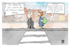 Cartoon: Schutz vor Autofahrern (small) by Kostas Koufogiorgos tagged karikatur,koufogiorgos,autofahrer,bunker,schutz,fuehrerschein,verkehr