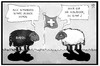 Cartoon: Schweizer schwarze Schafe (small) by Kostas Koufogiorgos tagged karikatur,koufogiorgos,illustration,cartoon,ausschaffung,schaf,bank,ausländer,banker,kriminalität,ausweisung,abschiebung,wirtschaft,schweiz,referendum,volksentscheid