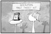 Cartoon: Seehofer twittert (small) by Kostas Koufogiorgos tagged karikatur,koufogiorgos,illustration,cartoon,seehofer,twitter,tweet,anfänger,trump,soziale,medien,digital,internet