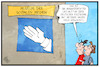 Cartoon: Social-Media-Wahlkampf (small) by Kostas Koufogiorgos tagged karikatur,koufogiorgos,illustration,cartoon,afd,spende,geld,weidel,partei,wahlkampf,like,hand,zustimmung,politik,social,media