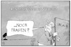 Cartoon: Sommerpressekonferenz (small) by Kostas Koufogiorgos tagged karikatur,koufogiorgos,illustration,cartoon,sommerpressekonferenz,bundespressekonferenz,merkel,urlaub,medien,kanzlerin,sommerpause,politik