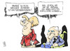 Cartoon: Staatseinnahmen (small) by Kostas Koufogiorgos tagged merkel,schäuble,staatseinnahmen,geld,steuern,karikatur,kostas,koufogiorgos