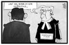 Cartoon: Steinmeier (small) by Kostas Koufogiorgos tagged karikatur,koufogiorgos,illustration,cartoon,gabriel,steinmeier,pastor,talar,bundespräsident,amt,vorschlag,spd,kandidat