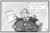 Cartoon: Steuereinnahmen (small) by Kostas Koufogiorgos tagged karikatur,koufogiorgos,illustration,cartoon,staat,steuern,scholz,geld,überschuss,haushalt,einnahmen,politik