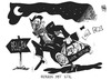 Cartoon: Steuerflucht (small) by Kostas Koufogiorgos tagged steuerflucht,steuern,geld,frankreich,belgien,louis,vuitton,luxus,stil,bernard,arnault,karikatur,kostas,koufogiorgos